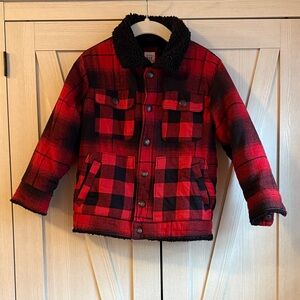 Gap Toddler Red Plaid Jacket